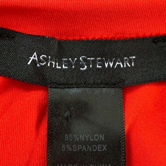 Ashley Steward Tank Top Women Plus14/16 Red Stretch Nylon/Spandex - Picture 8 of 10